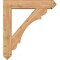 Ekena Millwork Olympic Arts and Crafts Smooth Bracket w/ Offset Brace, Western Red Cedar, 7 1/2"W x 36"D x 40"H BKT0806X36X40OLY03SWR - alternate 2